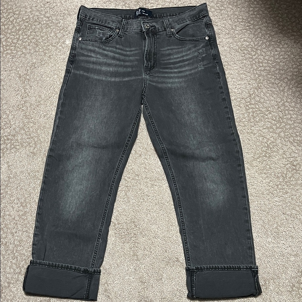GAP 90s loose washed black jeans